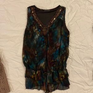 Colorful Beaded Blouse